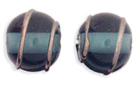 Bronze Wire Round 8mm: Montana Blue