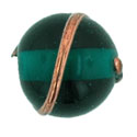 Bronze Wire Round 10mm: Green Emerald
