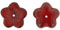 Large Flat Flowers 16 x 4mm : Siam Ruby