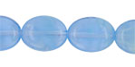 Flattened Ovals 12 x 10mm : Glow in the Dark - Sapphire