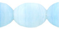 Flattened Ovals 12 x 10mm : HurriCane Glass - Ice Cave