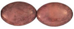 Flattened Ovals 20 x 14mm : Pink Coral - Moon Dust (36pcs)