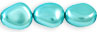 Pearl Coat - Nugget 15 x 13mm: Pearl - Aqua