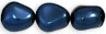 Pearl Coat - Nugget 15 x 13mm: Pearl - Royal Blue