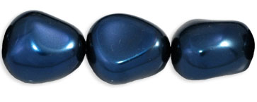 Pearl Coat - Nugget 15 x 13mm: Pearl - Royal Blue