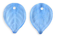 Flat Leaves 18 x 13mm : Lt Sapphire