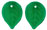 Flat Leaves 18/13mm : Peridot