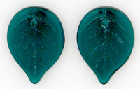 Flat Leaves 18 x 13mm : Dk Emerald