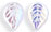 Flat Leaves 18/13mm : Crystal AB