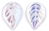 Flat Leaves 18 x 13mm : Crystal AB