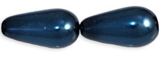 Pearl Coat - Vertical Drops 15 x 8mm: Pearl - Royal Blue