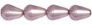 Pearl Coat - Vertical Drops 6 x 4mm: Pearl - Lilac