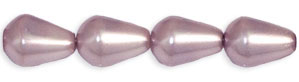 Pearl Coat - Vertical Drops 6 x 4mm: Pearl - Lilac