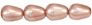 Pearl Coat - Vertical Drops 6 x 4mm: Pearl - Pink Rose