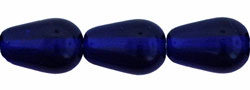 Tear Drops - Vertical Hole 9 x 6mm : Cobalt