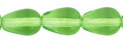 Tear Drops - Vertical Hole 9 x 6mm : Olivine