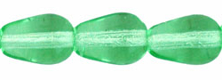 Tear Drops - Vertical Hole 9 x 6mm : Peridot