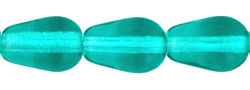 Tear Drops - Vertical Hole 9 x 6mm : Teal