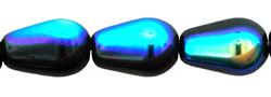 Tear Drops - Vertical Hole 9 x 6mm : Jet AB