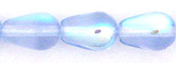 Tear Drops - Vertical Hole 9 x 6mm : Lt Sapphire AB