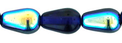 Tear Drops - Vertical Hole 9 x 6mm : Cobalt AB