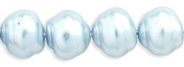 Pearl Coat - Snail Shells 7 x 6mm : Pearl - Baby Blue