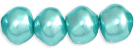 Pearl Coat - Snail Shells 7 x 6mm : Pearl - Aqua