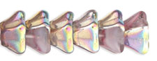 Trumpet Flower 8 x 5mm : Pink/White - Vitral