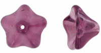 Trumpet Flower 13 x 8mm : Amethyst
