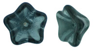 Trumpet Flower 13 x 8mm : Montana Blue