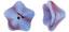 Trumpet Flower 8/13mm : Blue Raspberry Swirl