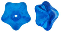 Trumpet Flower 13 x 8mm : Capri Blue