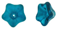 Trumpet Flower 13 x 8mm : Teal
