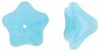 Trumpet Flower 13 x 8mm : Milky Aquamarine