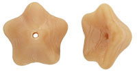 Trumpet Flower 13 x 8mm : Matte - Opaque Beige