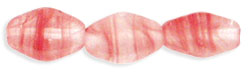 Bicones 8/6mm : HurriCane Glass - Crystal/Red