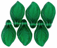 Mini Leaves 11 x 6mm : Green Emerald