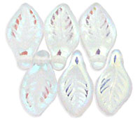Mini Leaves 11 x 6mm : Crystal AB