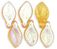 Mini Leaves 11 x 6mm : Topaz AB