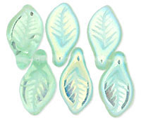 Mini Leaves 11 x 6mm : Peridot AB