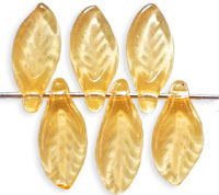 Leaves 13 x 6mm : Lt Topaz