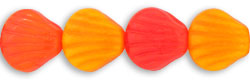Shells 9 x 9mm : Opaque Orange Multi