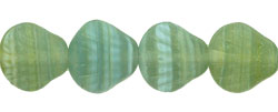 Shells 9 x 9mm : HurriCane Glass - Matte - Greek Juniper