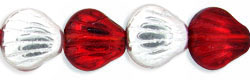 Shells 9 x 9mm : Ruby - Silver 1/2