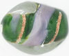 Oval Fantasy with Aventurine Spiral 18/10mm: Amethyst