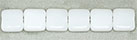 Small Flat Squares 6mm : Opaque White