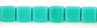 Small Flat Squares 6mm : Turquoise