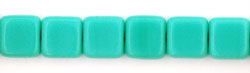 Small Flat Squares 6mm : Turquoise