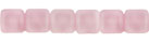 Small Flat Squares 6mm : Lt Milky Pink