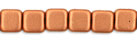 Small Flat Squares 6mm : Matte - Metallic Copper